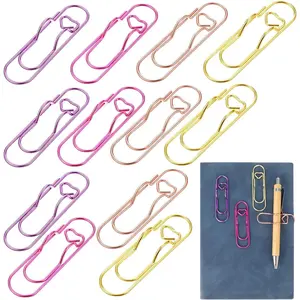 12 count Metal Pen Clips for Notebook Portable Pen Holder Clip for Notebooks, Books Journals and Planners School Office Supplies