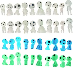 20PCS Mini Glow in Dark Tree Elves,Fairy Luminous Ghost Micro Miniature Tiny Resin Alien Figures for Garden Landscape Aquarium Dollhouse Decoration Lawn Yard Patio Plant Decor