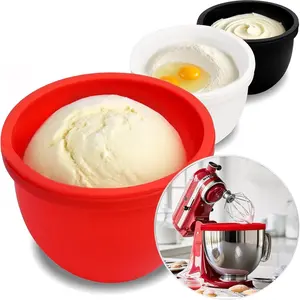 1 Piece Food-Grade Kitchen Stand Mixer Silicone Liner, Fits Mixaid Kitchen Kitchenaid Incline Head 5 Quart Stand Mixer, Ideal for Batter and Dough Preparation