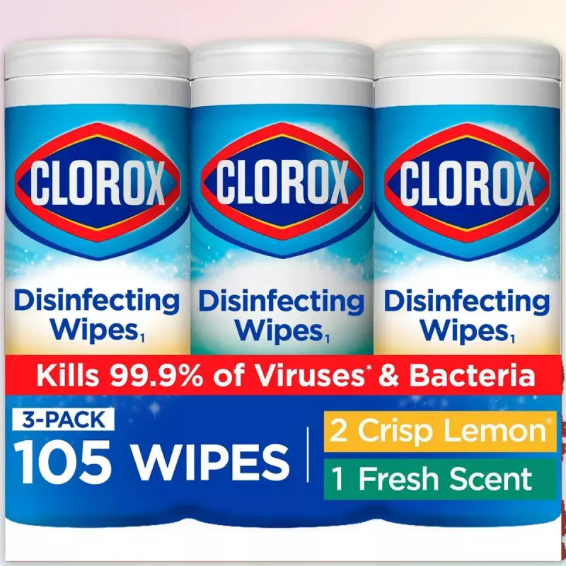 Clorox Bleach Free Disinfecting Wipes Value Pack - 105ct/3pk