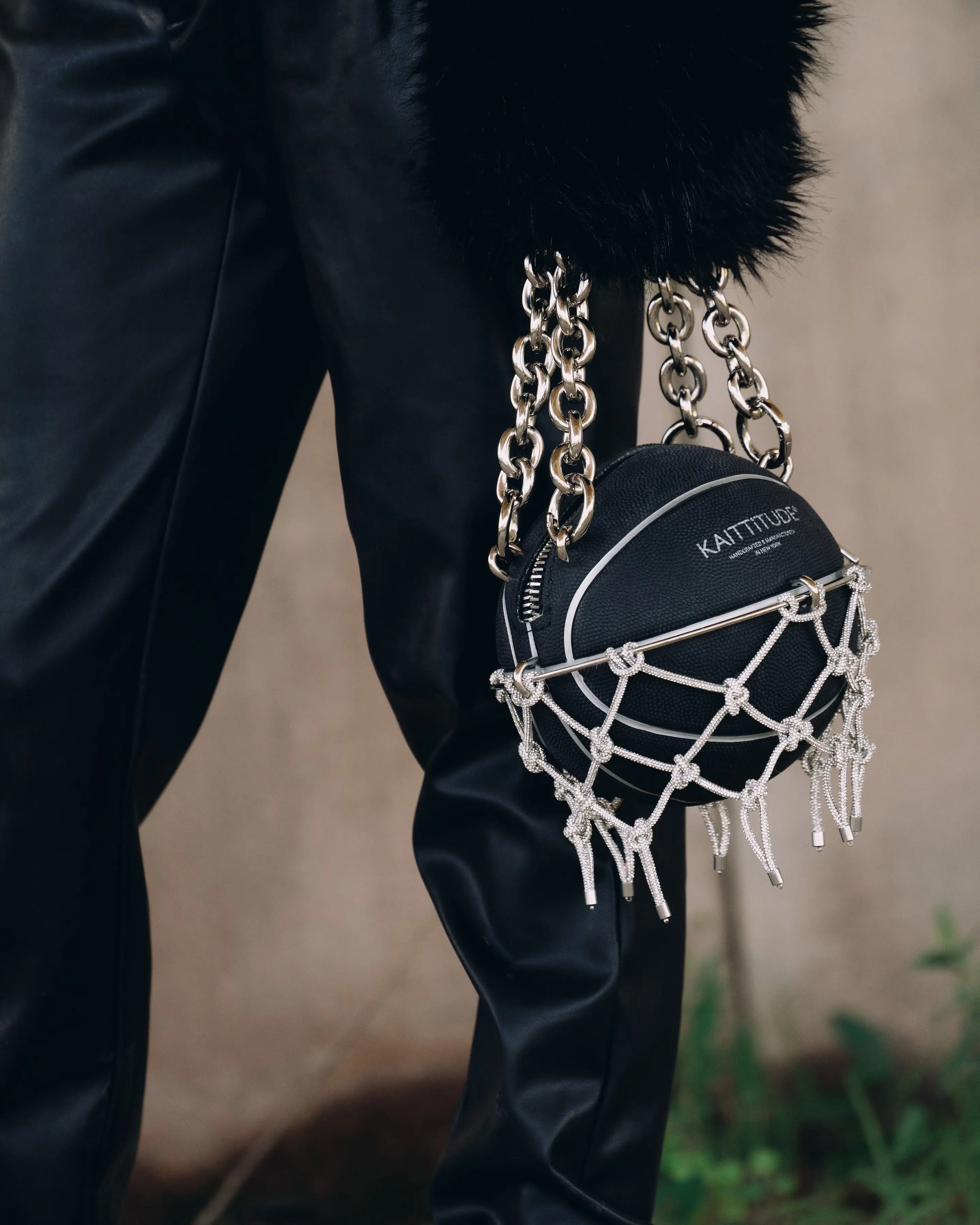 The Signature Basketball Purse — Rhinestone Net, unique purse, statement piece