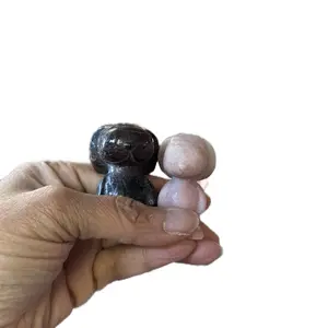 Garnet  White Jade, Tiger Eye and Pink Opal Snoopie Natural Crystal Natural Stone Decor various pricing and size