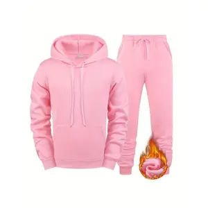 Men'S Outdoor Long-Sleeve Sports Suit Sweatpants Clothing Pink Activewear Athletic Joggers Casual Outerwear
