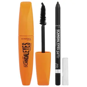 Rimmel London Scandal Eyes, Mascara with Waterproof Gel Pencil, 003 Extreme Black, 2 Piece Set