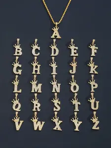 Unique Personalized Name Necklace with Crown Design, Perfect Birthday Gift for Boys and Girls, Unique Monogram Jewelry, Initial Letter Necklace