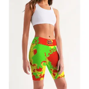 SourPatch Women's All-Over Print Mid-Rise Bike Shorts