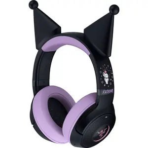 Razer Kraken Kitty V2 BT - Kuromi Edition Headset: Wireless Gaming, Mac & PC Compatible Razer Kraken Kitty V2 BT - Kuromi Edition Headset: Wireless Gaming, Mac & PC Compatible