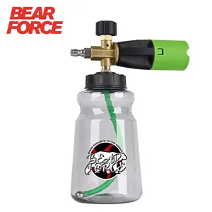 BEAR FORCE Innovative Pressure Washer Foam Cannon Pro+, 2026 Car Wash Snow Foam Lance & 1/4" Quick Plug, 34oz Bottle, One-Click Disassembly, (Thicker Foam, 3 Times Longer Life)