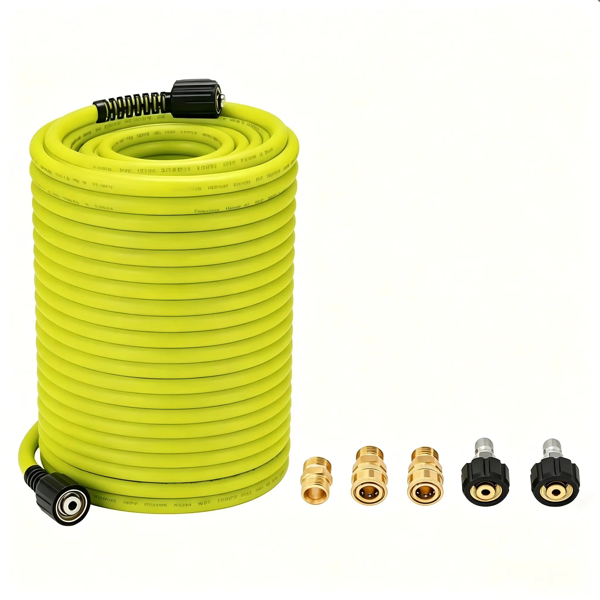 50 FT Pressure Washer Hose with M22 14mm Fittings, 1/4" Quick Connect Pressure Hose Extension for Household Cleaning