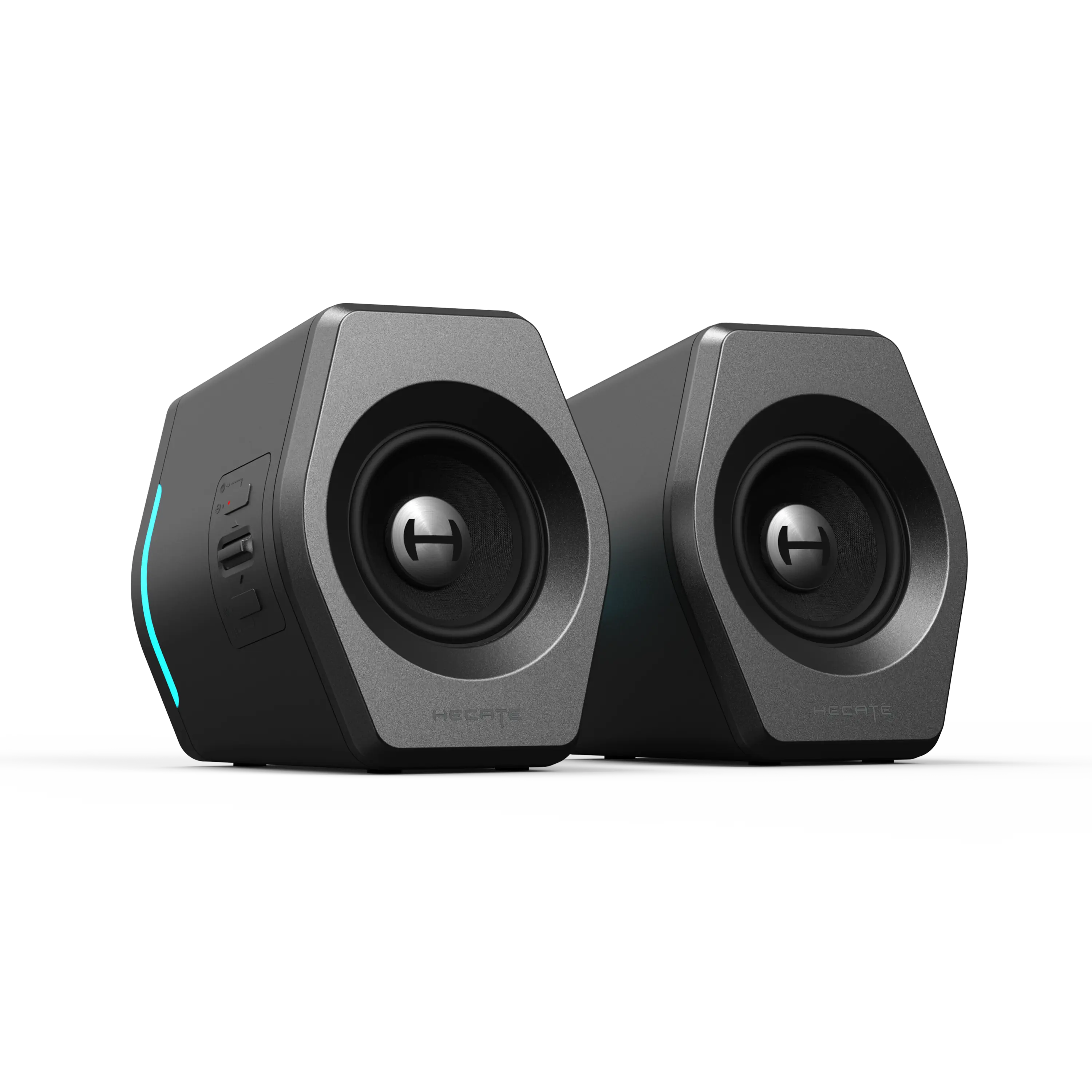 G2000 II Gaming 2.0 Speakers | HECATE by EDIFIER  | RGB light effects | Backward Mega Bass Port | Mechanical Shift Lever Easy To Control Volume