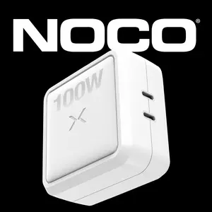 NOCO XGrid X100: 100W USB-C Charger – Dual Port Type C Power Adapter – GaN Fast Charging