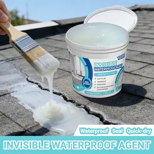 RV Transparent Waterproof Sealant, Invisible Waterproof Sealant, Fast Drying Multi-Purpose Coating, Effective Leak Proofing, Suitable for RV Roof, Windows, Walls, Tiles