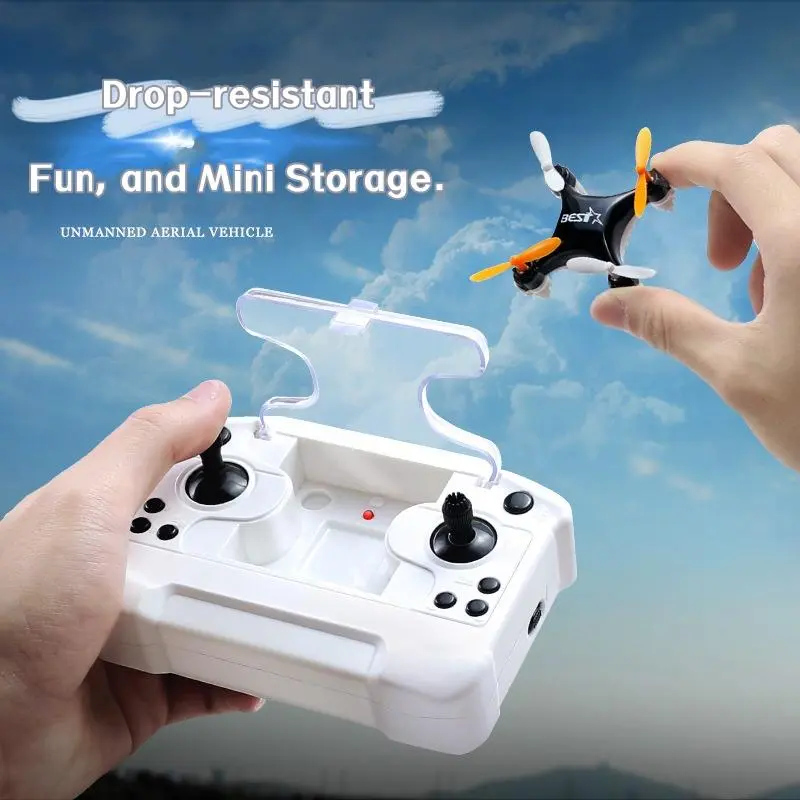 【SummerVibes] Mini Drone Beginner-Friendly Stunt Flyer with One-Touch Takeoff, Landing and Trim Control-All-Round Flight Performer with Hover, Spin, and 360° Stunt Roll Capability