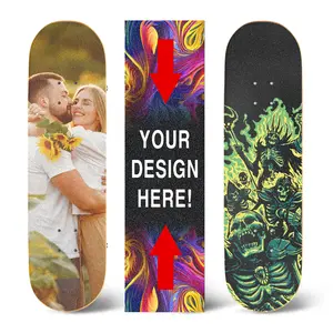 VulgrCo Custom Grip Tape 9x33 Inch Skateboard Design Your Own with Personalized Photo Logo or Text Waterproof Anti-Slip for Skateboards Scooters Longboards & More Made in USA