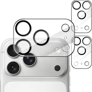 Camera Lens Protector for iPhone 17 Pro Max 6.3-Inch, 9h Tempered Glass, Anti-Scratch, Case Friendly, HD Clear, 3-Pack (clear)