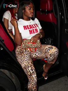 Women's Sexy Leopard Print Bodycon Leggings Shorts Capri Pants Party Club Night Out Holiday Sports Daily Casual Slim-fitting Skinny Comfortable High Waist Rise Trunks Shorts Trousers Bottoms Womenswear Lady