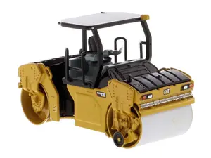 CAT Caterpillar CB-13 Tandem Vibratory Roller w/  ROPS (Construction Metal Series) Diecast 1:64 Scale Model - Diecast Masters 85630
