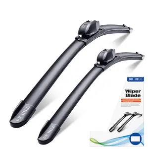 DR.Hill Windshield Wipers Blades OEM-Quality Premium For All-Weather Performance Rubber Squeegee for Smooth Clean Wipe & Quiet Operation Multifunctional Adapters and Refills Replaceable Double Service Life(set of 2)
