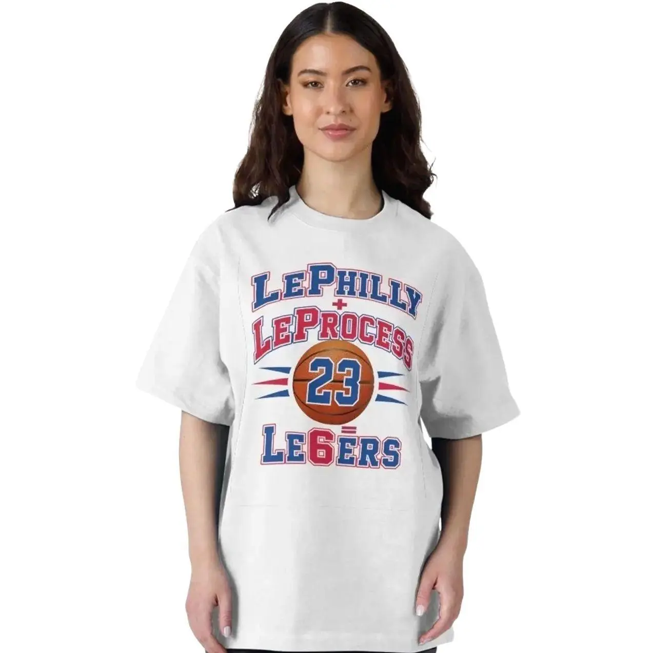 LePhilly + LeProcess = Le6ers for Sixers Fans Collection Oversized T-Shirt