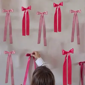 Princess Style Colorful Ribbons, Blue Bowknots, Free Combination Colors, Multi-Color Decorative Ribbon, Festival Decoration