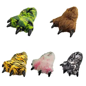 Norty Boys Girls Women Men Soft Animal Claw Paw Feet Indoor Winter Slipper 39422
