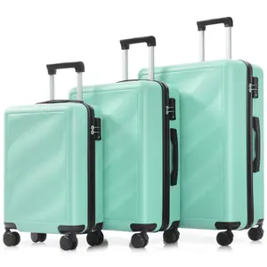 Luggage Set 3 Piece, Lightweight Durable ABS Suitcases with Spinner Wheels and TSA Lock, Carry-on & Checked Travel Luggage