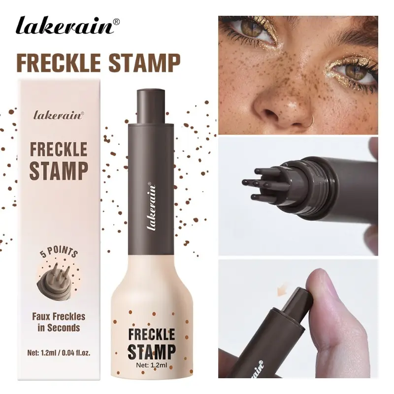 Lakerain natural and realistic blending stamp style freckle pen Lightweight Natural Look Blendable Long Lasting