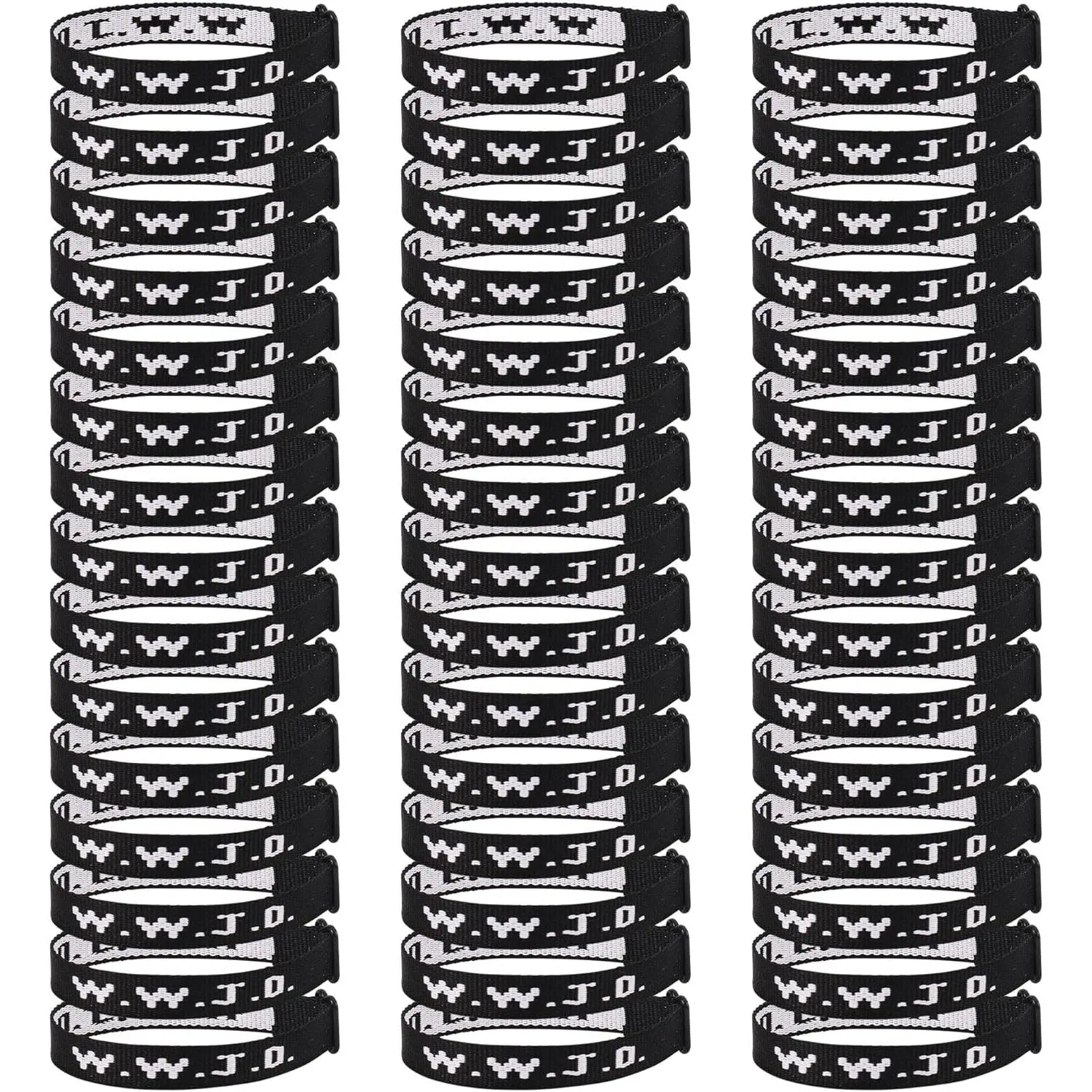 45 count WWJD Bracelet Pack for Women Men, Christian  Wristbands Gifts, W.W.J.D Adjustable Bracelets What Would  Do Bracelet