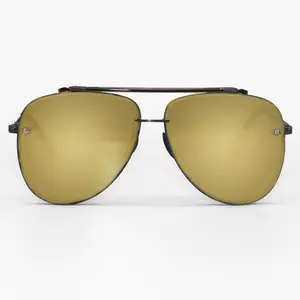 LUNA Round Tangle-Free Copper Aviators - Unisex