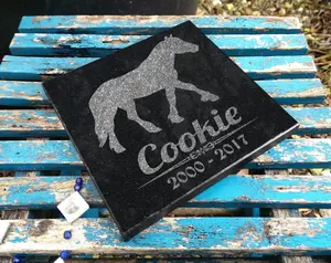 Horse Silhouette Custom | Memorial Plaque