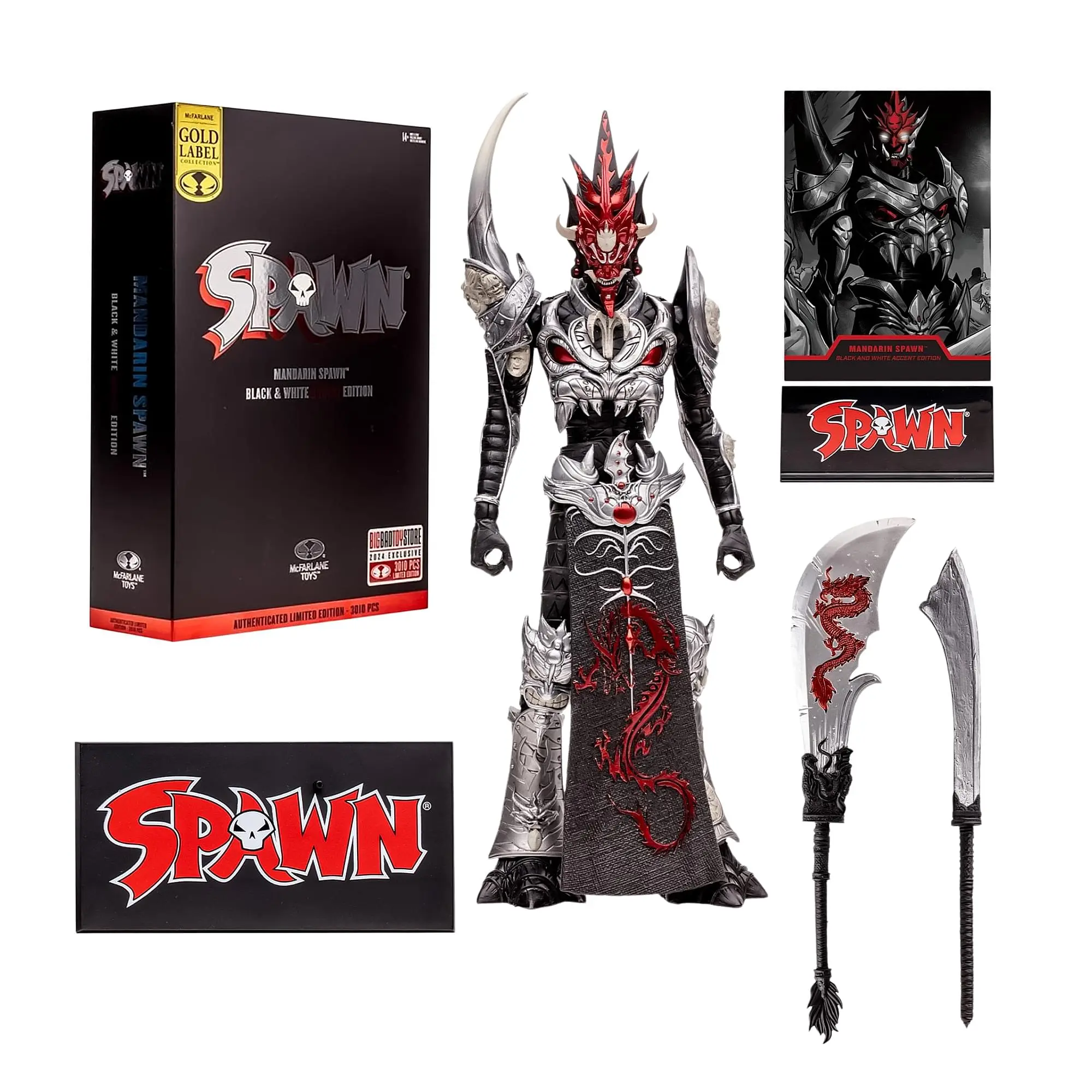 Spawn Universe Action Figure | Mandarin Spawn BW Accent Edition
