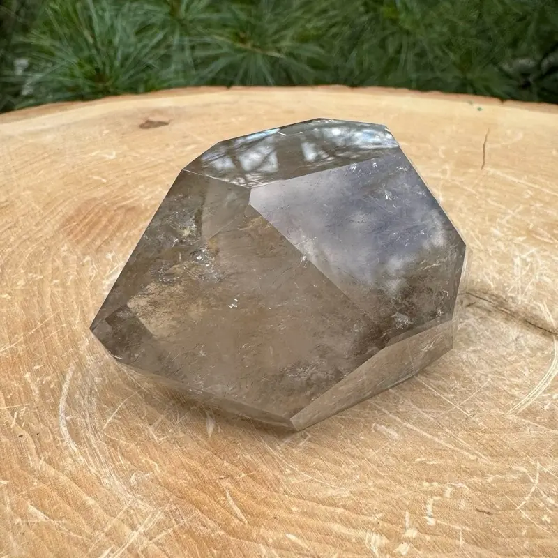 Brazilian Rainbow Filled Smoky Rutile Crystal