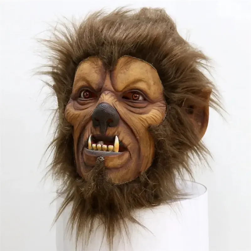 Scary Werewolf Mask for Adults – Halloween Wolf Costume Mask, Scary Orangutan/Monkey Animal Masks, Horror Monster Mask, Realistic