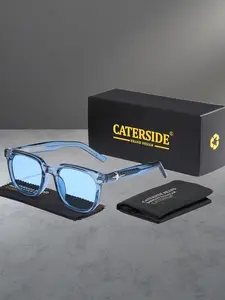 CATERSIDE Unisex Retro Vintage Sun Glasses Uv400 Sunglasses, Tr Frame, Casual Style, All-Season Protection, Ideal for Travel Beach Cycling Music Festivals
