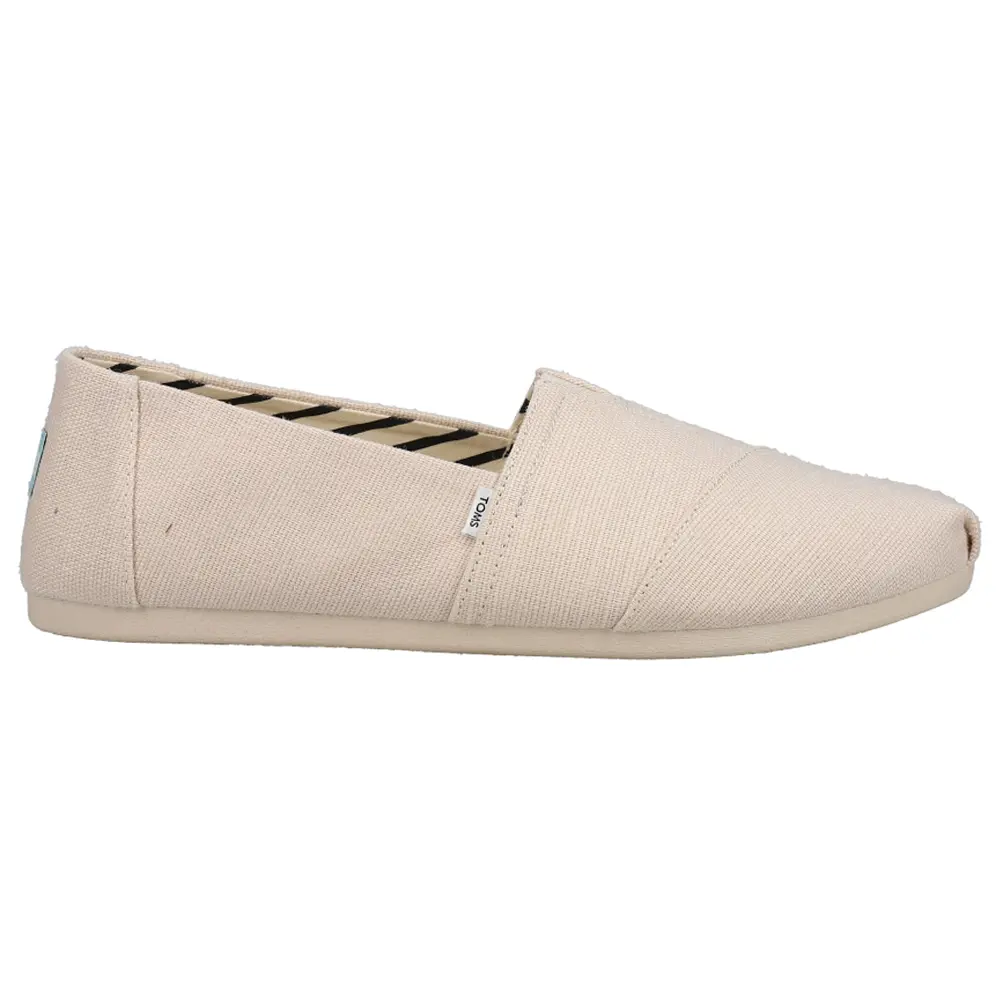TOMS Womens Alpargata Slip On Flats Casual - Beige