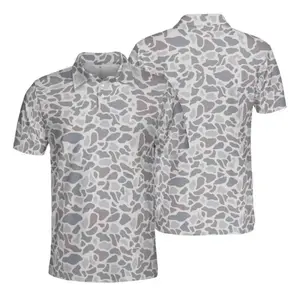 Men’s Classic Camo Polo Shirt | Camouflage Lightweight Performance Golf Polo