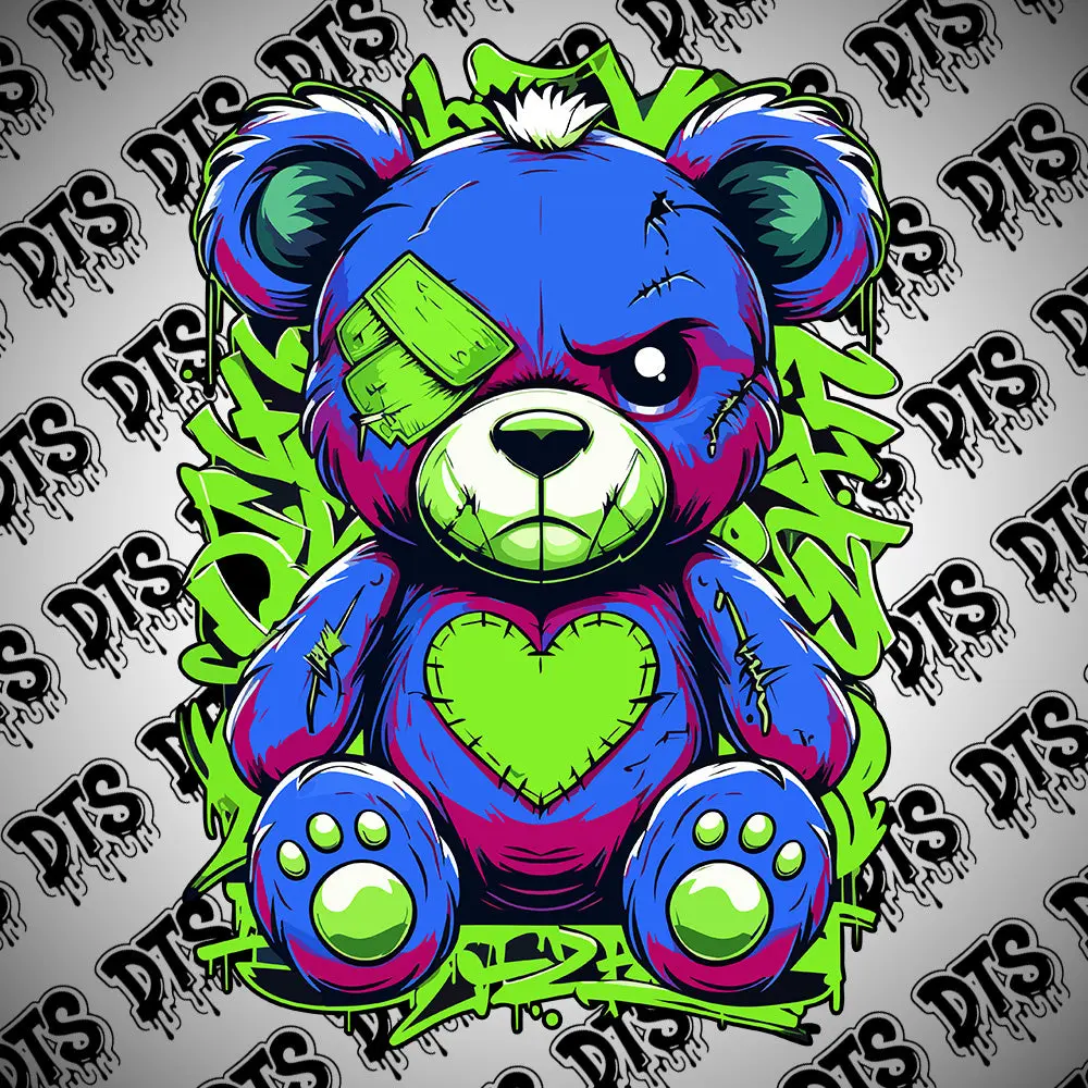 Hyper Color Graffiti Bear Sticker pack