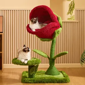 Happy and Polly 41.7'' Carnivorous Flower-Inspired Cat Tree