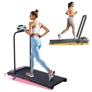 Walking Mat Treadmill 3-in-1 Foldable Under Desk with Handles Remote Control LED Screen Exercise Machine Supports 350 lbs Portable Lightweight Home Gym Equipment