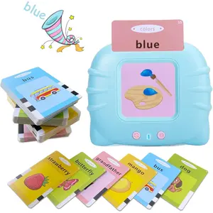 Interactive Talking Flashcards for Kids, Bilingual Instruction Cards, Innovative Educational Card Device, Speech Therapy Tool, 224 Word Language Learning, Home & School Use