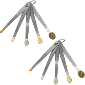 2Pack Mini Measuring Spoons Set, Heavy Duty Stainless Steel Teaspoon for Cooking and Baking, Suitable for Small Amount of Dry or Liquid Ingredients and Spices