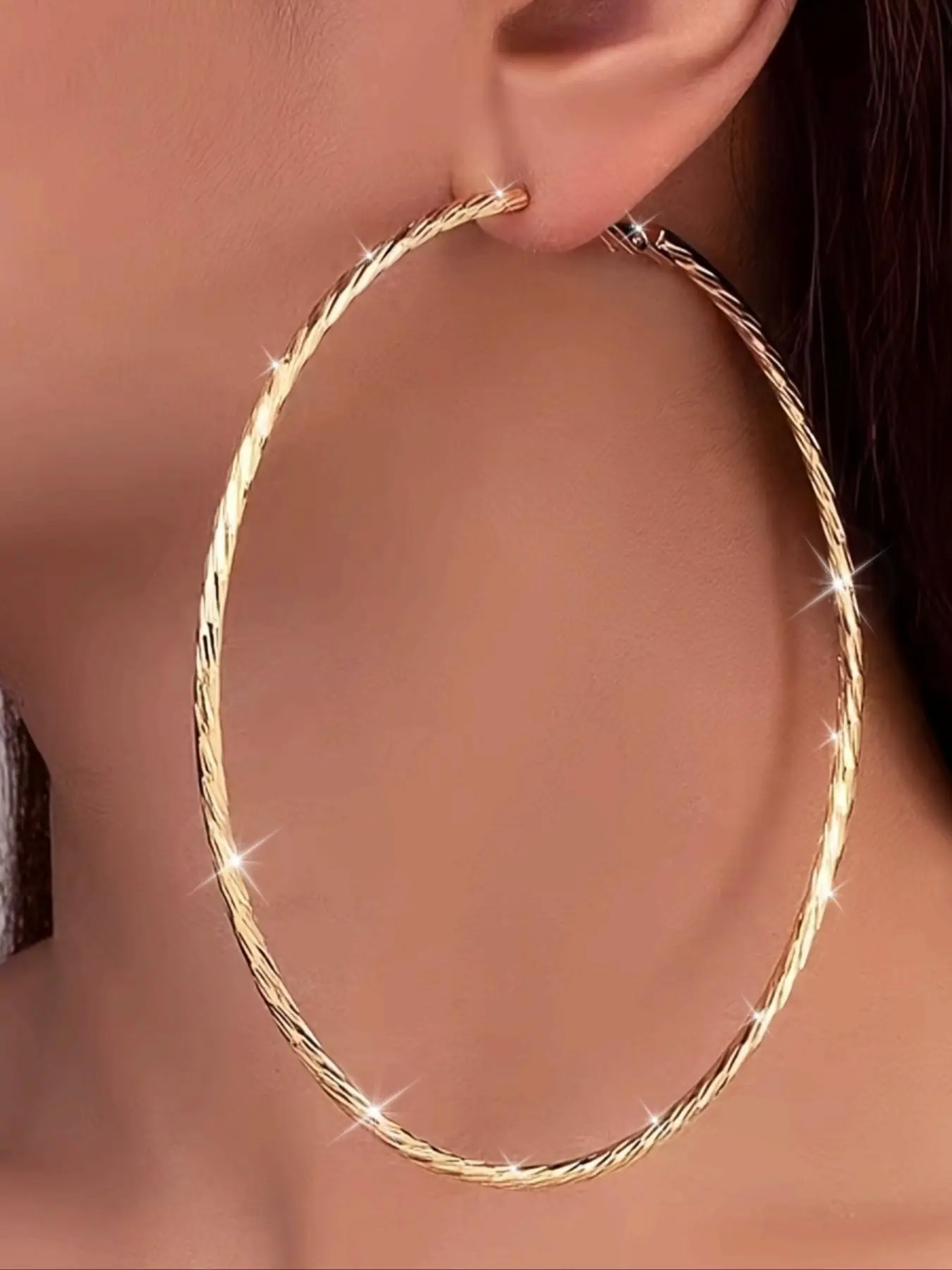 Boho Style Hoop Earrings, Fashion Jewelry for Party, Daily Clothing Decor, Trendy All-match & Exquisite Jewelry for Birthday Gift, Fashionable Hoop Earrings, Versatile Earrings, Bohemian Earrings, Earrings Hoops