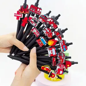 Creative Fire Series Ballpoint Pens, 8/15pcs Student Signing Learning Pens, Office, Random Style, Fire Safety Gift Pens