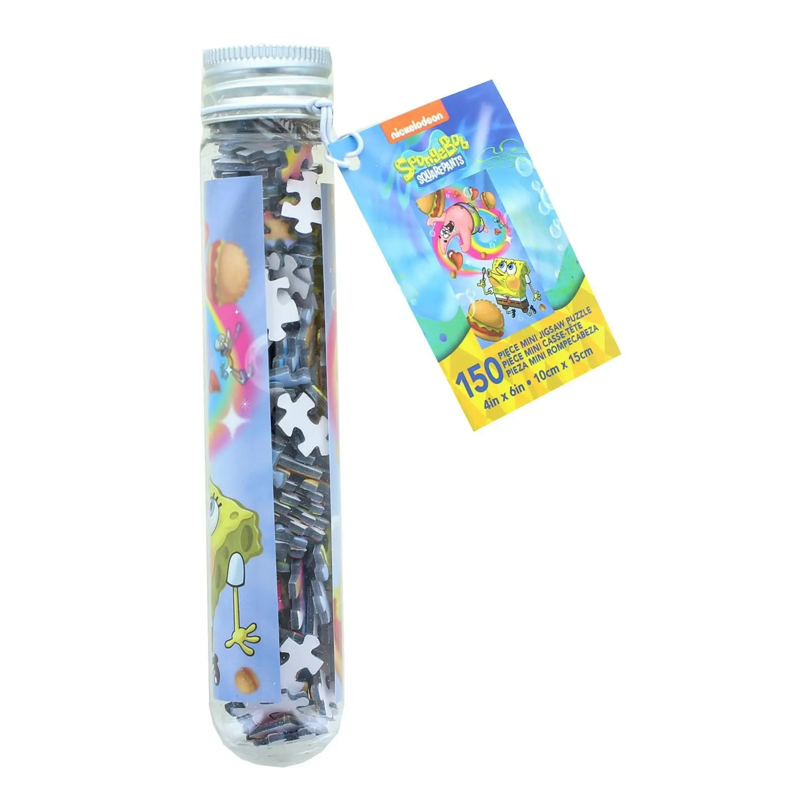 SpongeBob SquarePants 150-Piece Jigsaw Puzzle Game in Tube, Family Puzzle for Kids & Adults