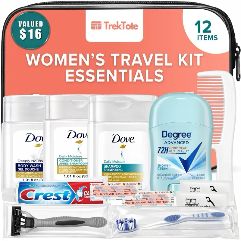 Women’s TrekTote 12-Pc Travel Toiletry Kit