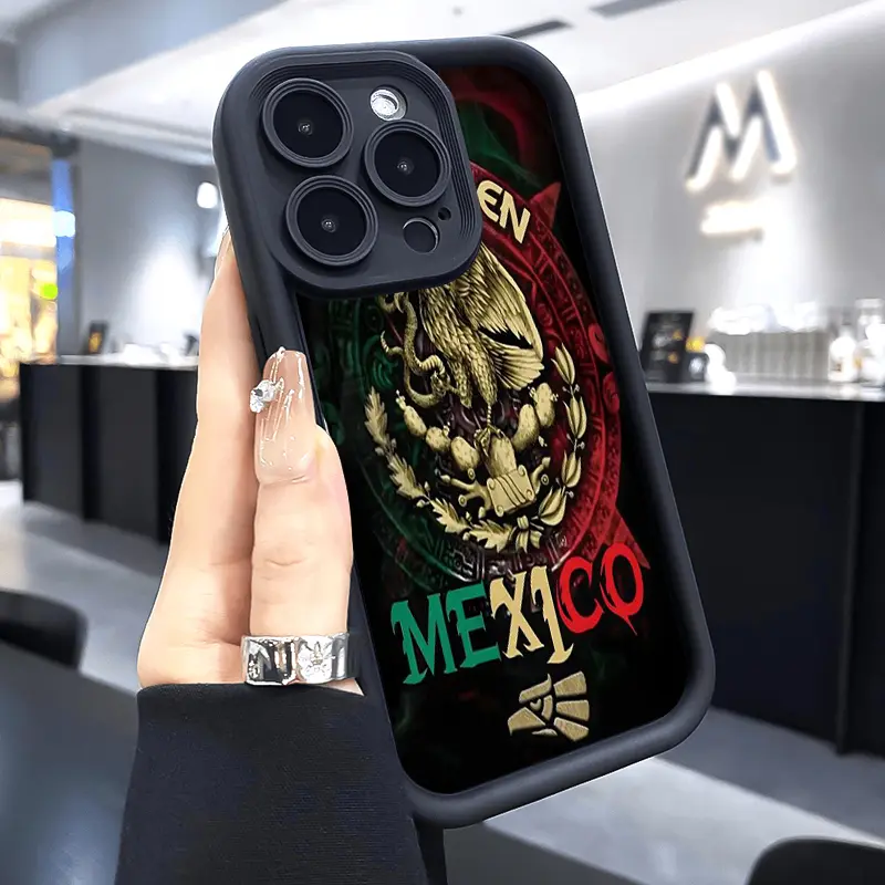 Soft Silicone Cellphone Casing for iPhone 17 Pro Max, 16 Plus, 15, 14, 13, 12, 11, Air, XR - E Cool Eagle Logo, Anti-Scratch, Shockproof Mobile Phone Protection Accessories, Handheld