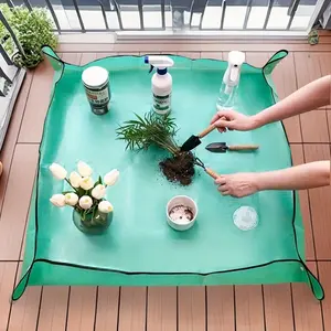 Waterproof Thickened Indoor Outdoor Garden Mat, Plant Potting Tool, Soil Replacement Pad, Gardening Supplies, Lawn Care, Hole Mesh Pot Liner