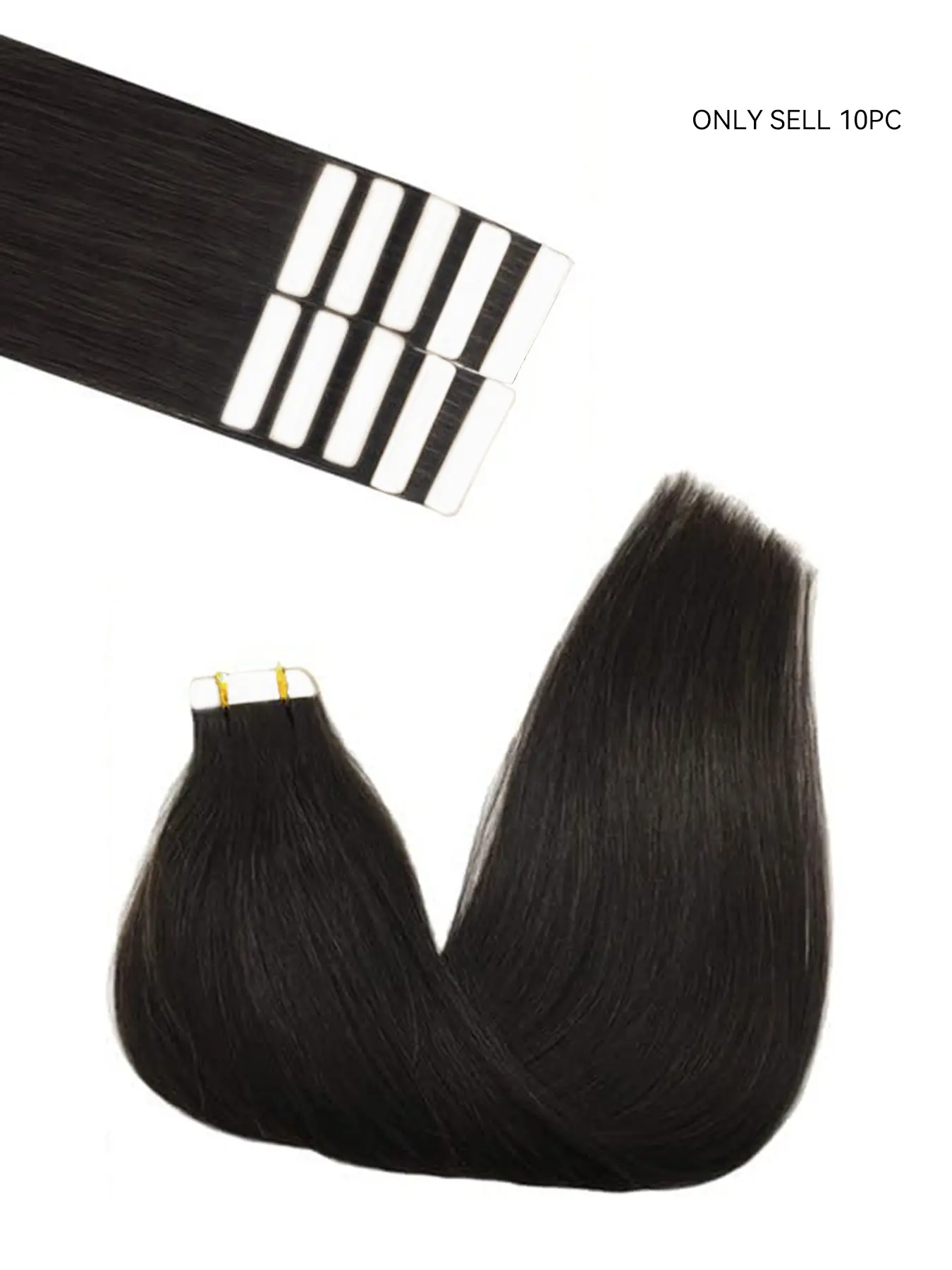 20 Inch Long Straight Clip-in Hair Extensions, Clip In Volume, Invisible Flat Wide Weft Hair Extensions, Synthetic Hairpiece for Women, Hair Weave, Synthetic Soft Hairpieces, Synthetic Fiber Extensions