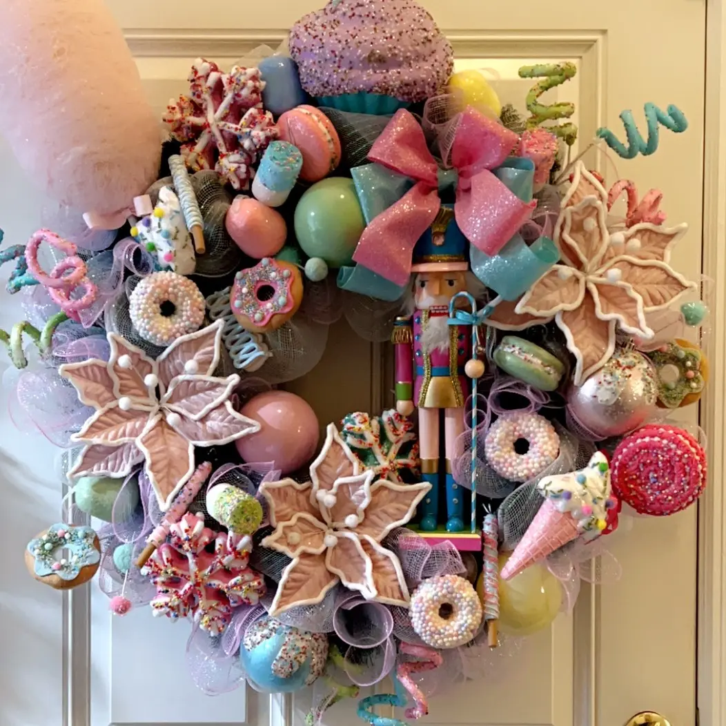 XL Pastel Candy Land wreath