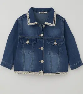 The Vintage Lace Trim Denim Jacket